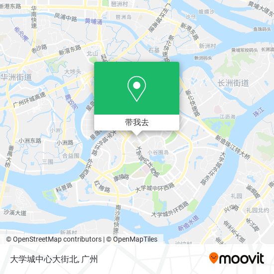 大学城中心大街北地图