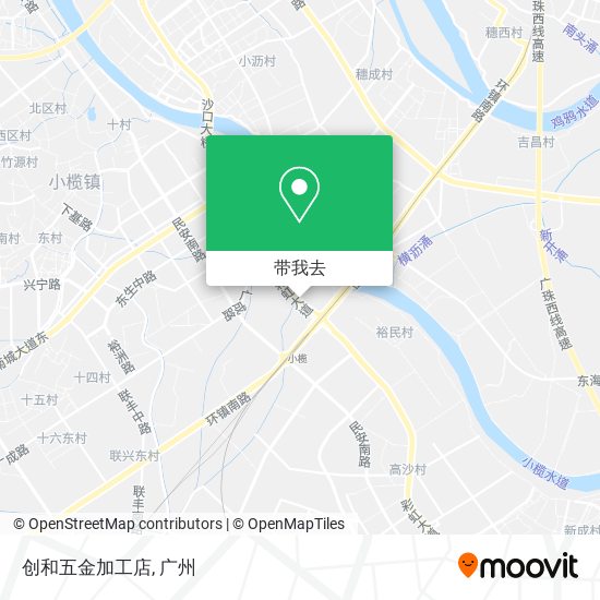 创和五金加工店地图