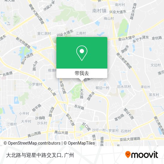 大北路与迎星中路交叉口地图