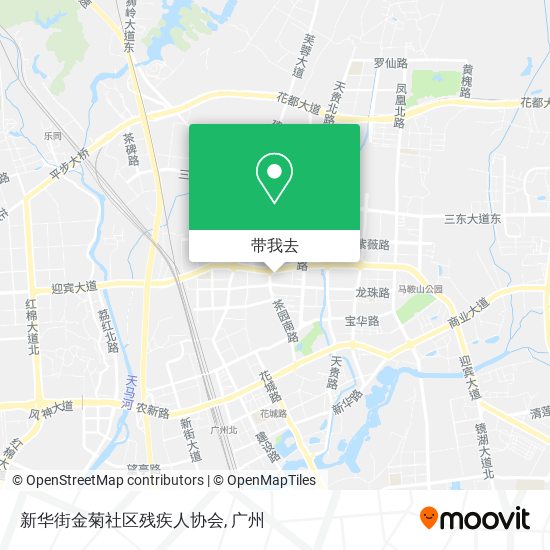 新华街金菊社区残疾人协会地图