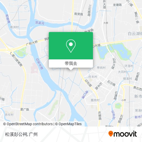 松溪彭公祠地图