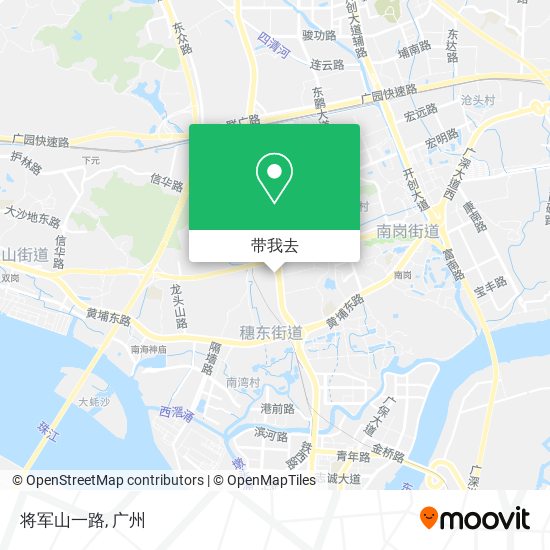 将军山一路地图