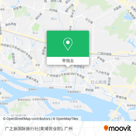 广之旅国际旅行社(黄埔营业部)地图