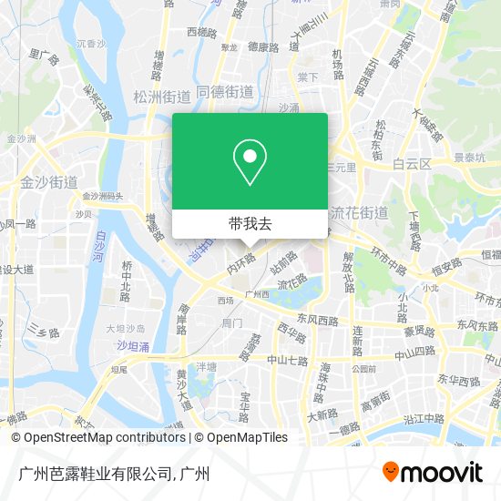 广州芭露鞋业有限公司地图