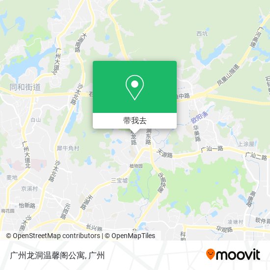 广州龙洞温馨阁公寓地图