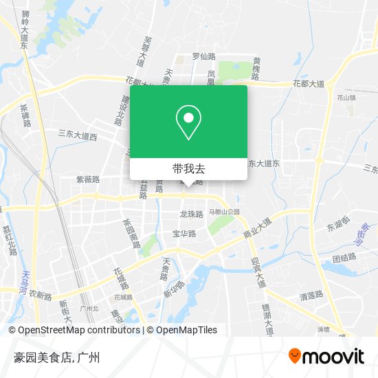 豪园美食店地图