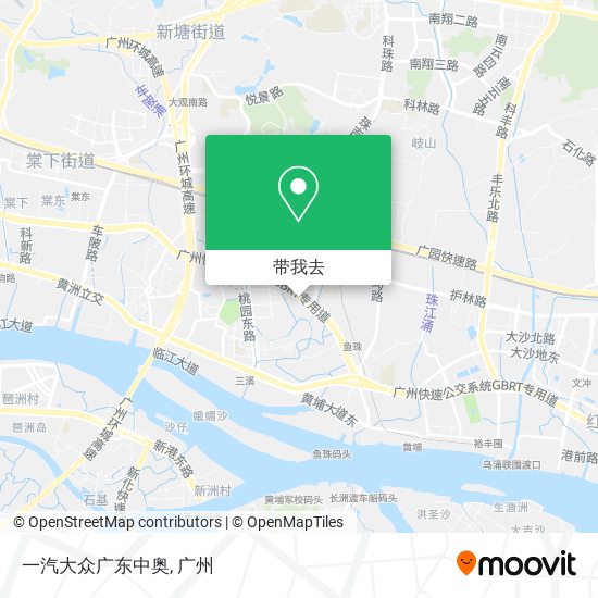 一汽大众广东中奥地图