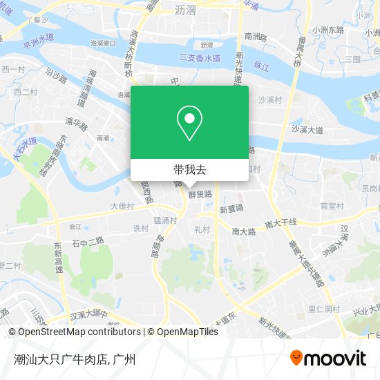 潮汕大只广牛肉店地图