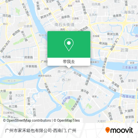 广州市家禾箱包有限公司-西南门地图