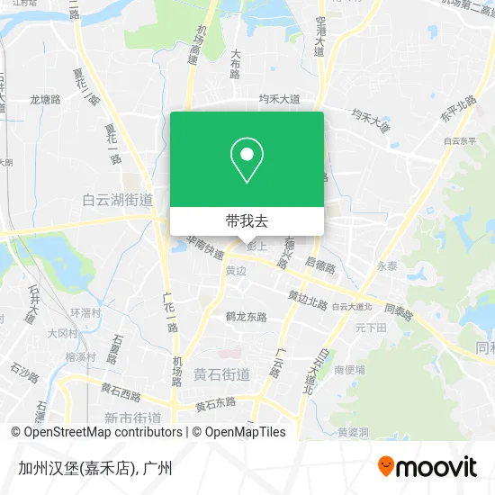 加州汉堡(嘉禾店)地图