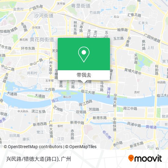 兴民路/猎德大道(路口)地图