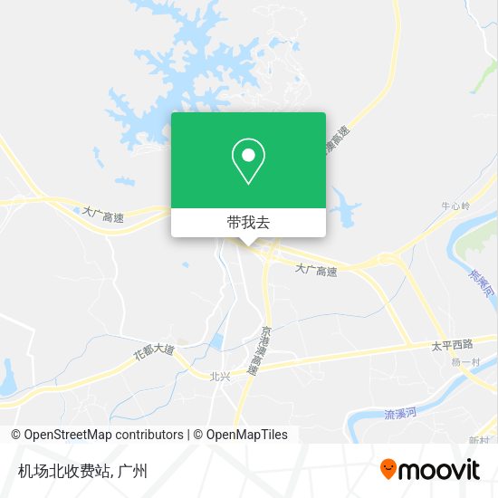 机场北收费站地图