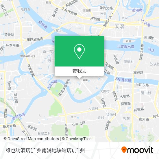 维也纳酒店(广州南浦地铁站店)地图