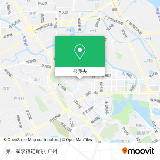 第一家李禧记蹦砂地图