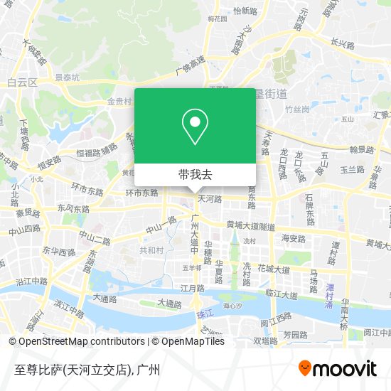 至尊比萨(天河立交店)地图