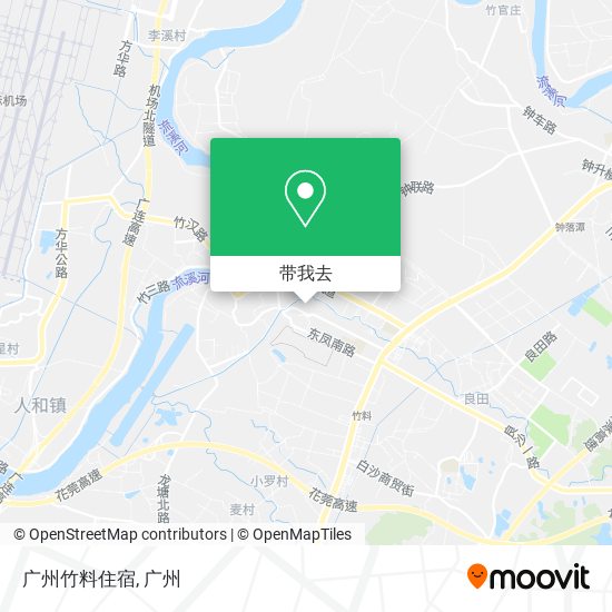 广州竹料住宿地图