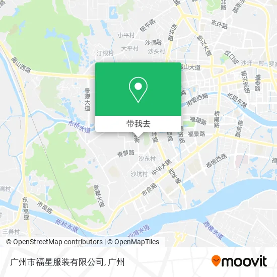 广州市福星服装有限公司地图