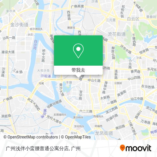 广州浅伴小蛮腰普通公寓分店地图