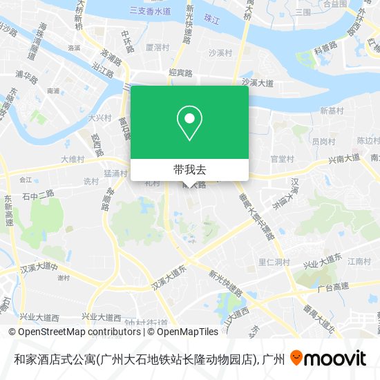 和家酒店式公寓(广州大石地铁站长隆动物园店)地图