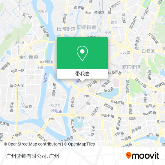 广州蓝虾有限公司地图