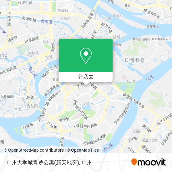 广州大学城青萝公寓(新天地旁)地图