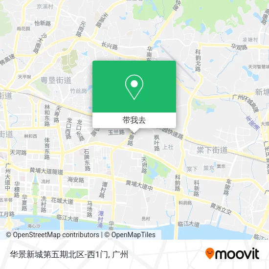 华景新城第五期北区-西1门地图