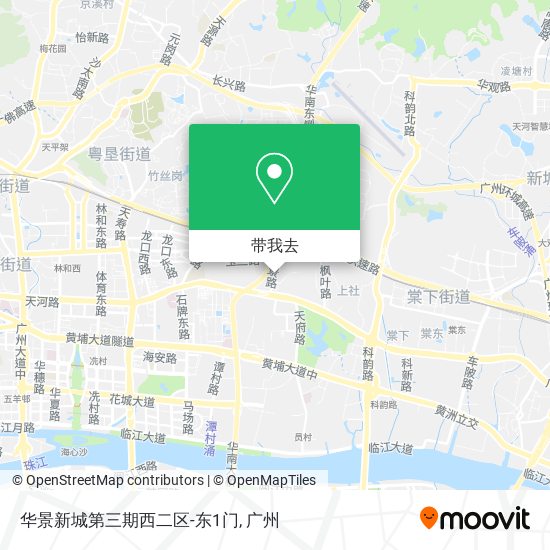 华景新城第三期西二区-东1门地图