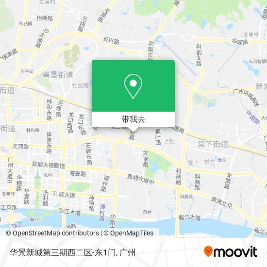 华景新城第三期西二区-东1门地图