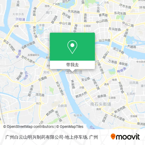 广州白云山明兴制药有限公司-地上停车场地图
