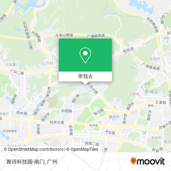 雅诗科技园-南门地图