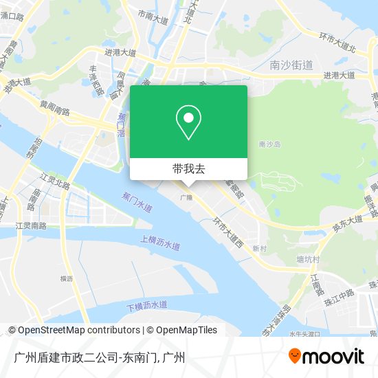 广州盾建市政二公司-东南门地图