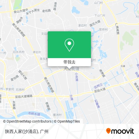 陕西人家(沙涌店)地图