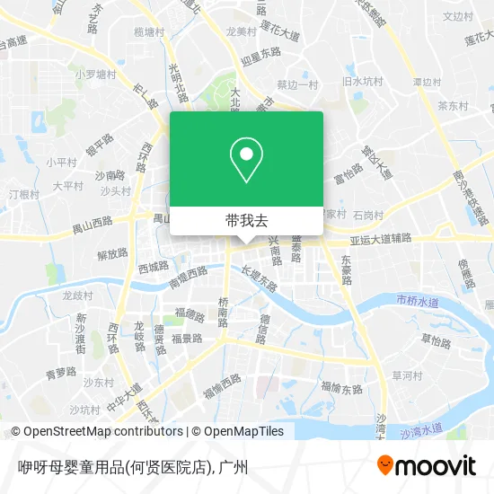 咿呀母婴童用品(何贤医院店)地图