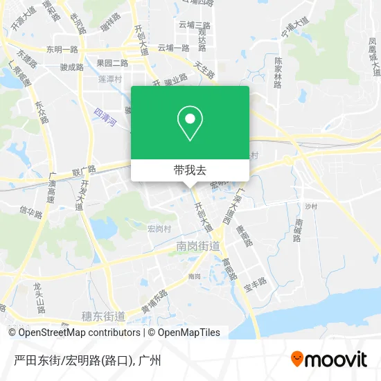 严田东街/宏明路(路口)地图