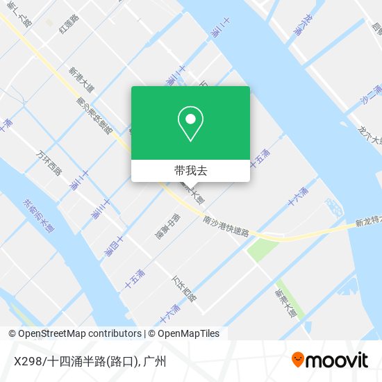 X298/十四涌半路(路口)地图