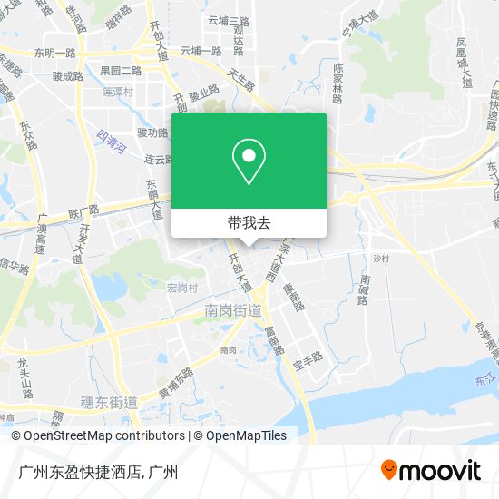 广州东盈快捷酒店地图