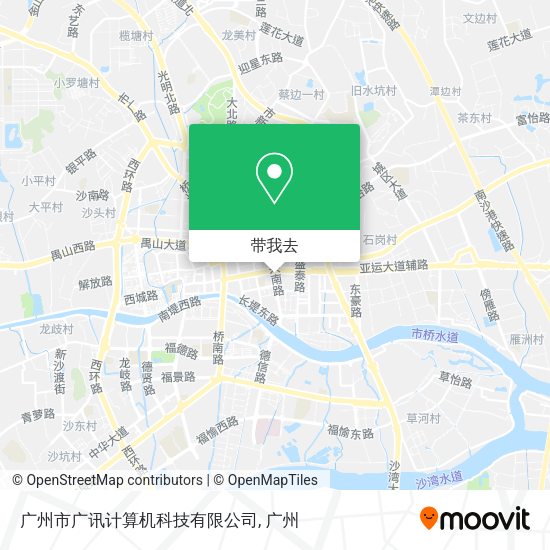 广州市广讯计算机科技有限公司地图