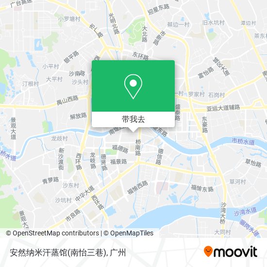 安然纳米汗蒸馆(南怡三巷)地图