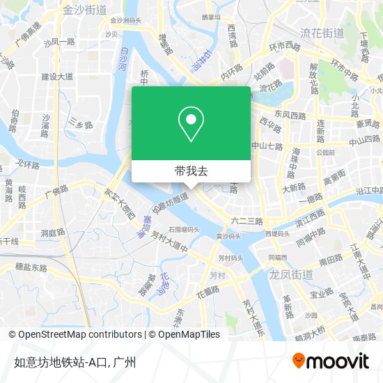 如意坊地铁站-A口地图