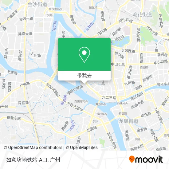 如意坊地铁站-A口地图