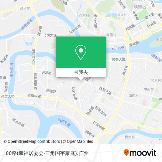 80路(幸福居委会-三角国宇豪庭)地图