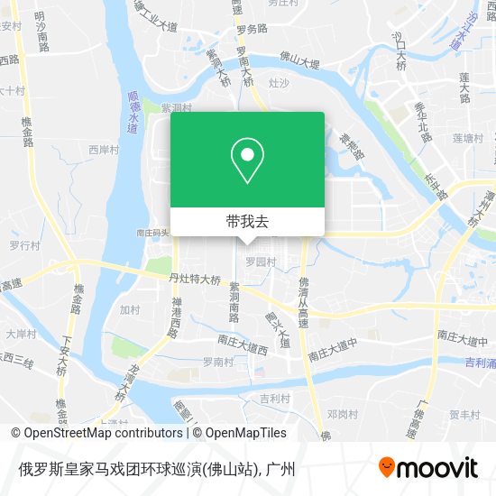 俄罗斯皇家马戏团环球巡演(佛山站)地图