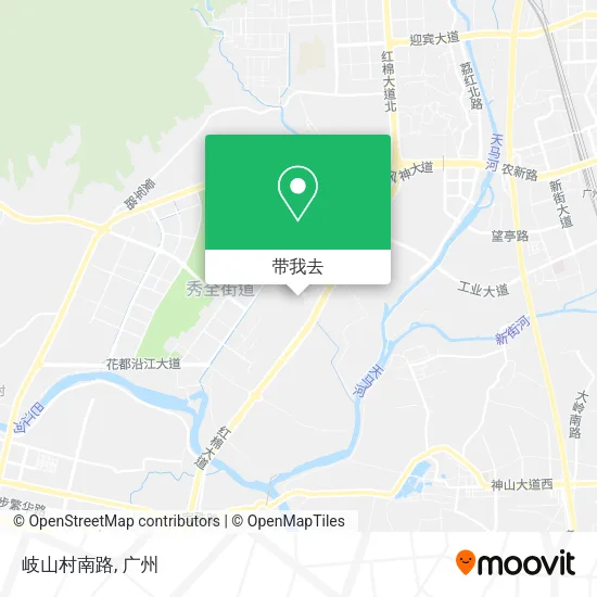 岐山村南路地图