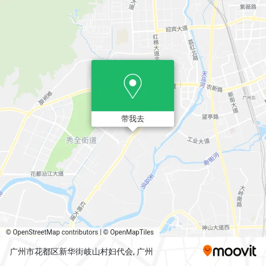 广州市花都区新华街岐山村妇代会地图