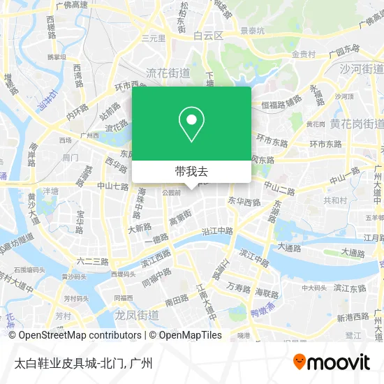 太白鞋业皮具城-北门地图