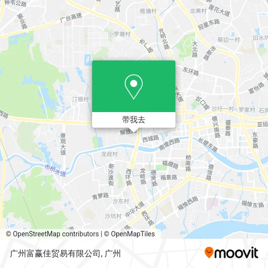 广州富赢佳贸易有限公司地图