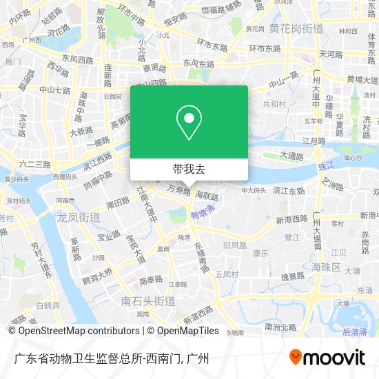 广东省动物卫生监督总所-西南门地图
