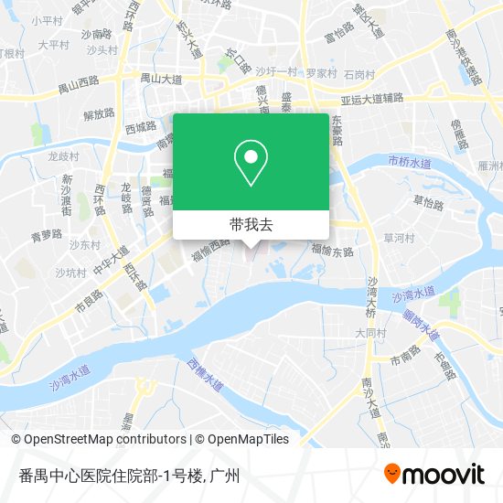 番禺中心医院住院部-1号楼地图