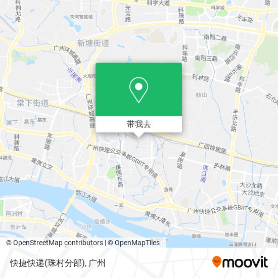 快捷快递(珠村分部)地图
