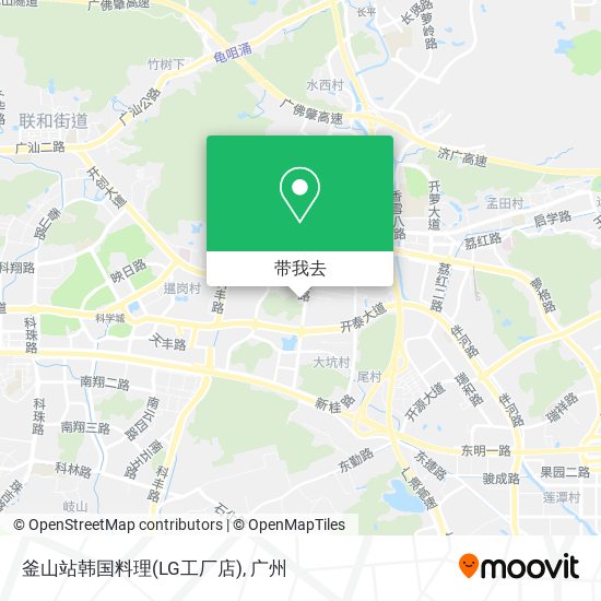 釜山站韩国料理(LG工厂店)地图